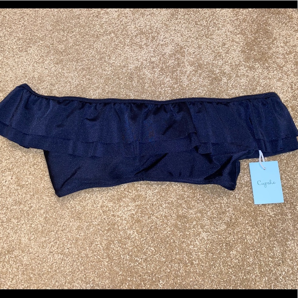 NWT Navy Cupshe Swim Top